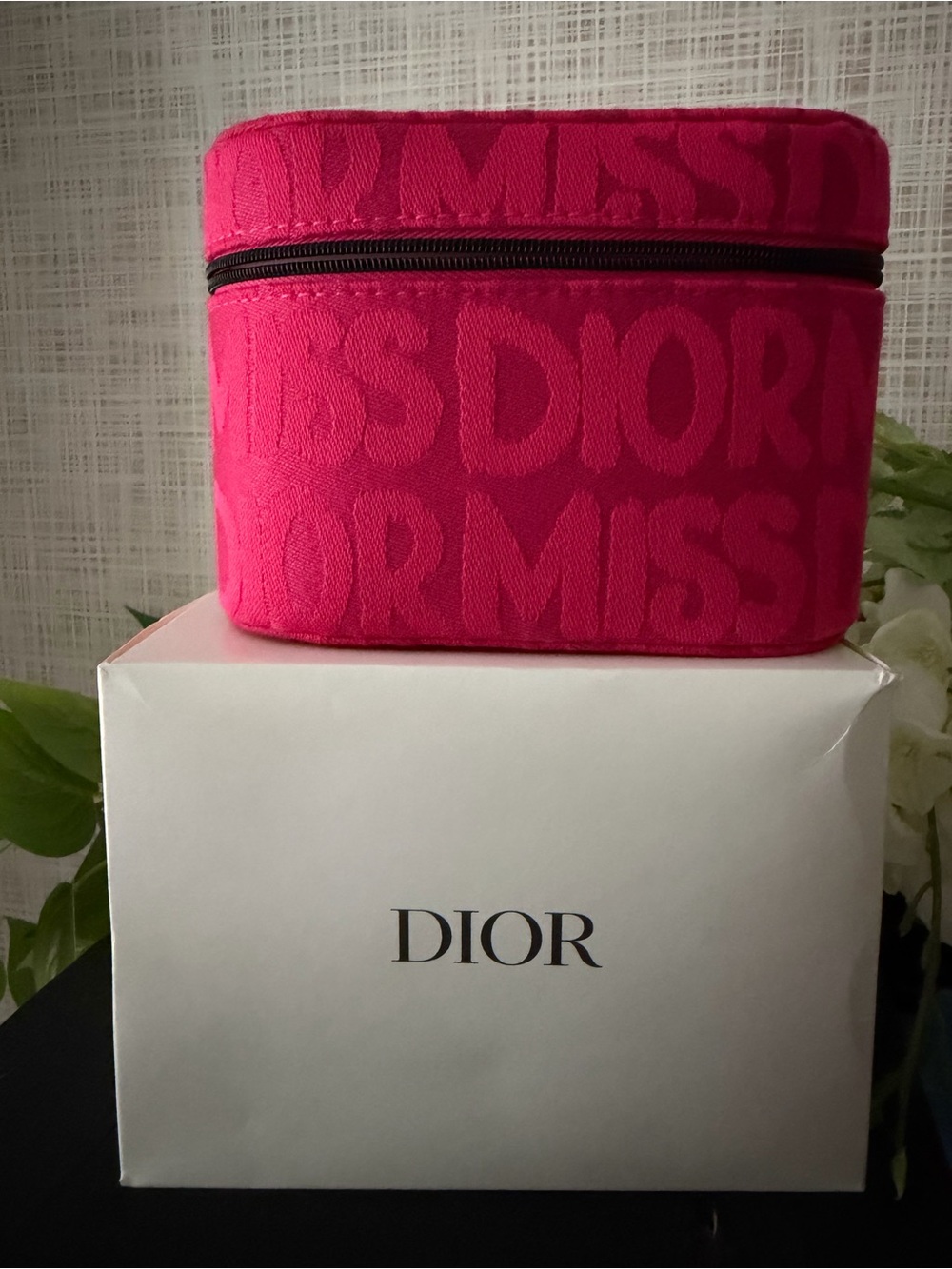 Dior Hot Pink Logo Jacquard
Cosmetic Case